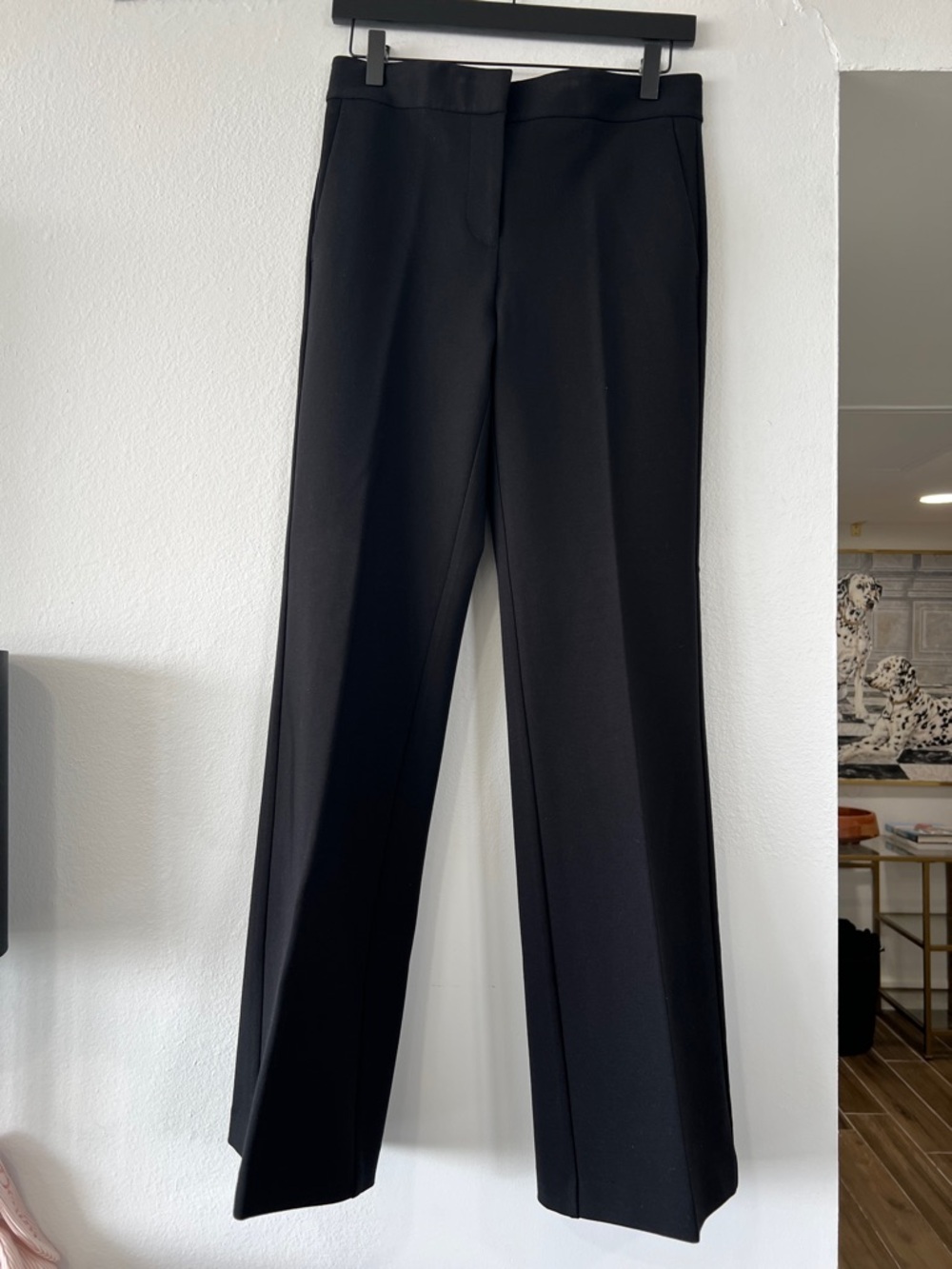 Ann Taylor Black Straight Leg Dress Trousers